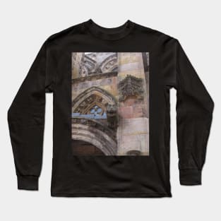 Rosslyn Chapel, Roslin, Scotland (above front door) Long Sleeve T-Shirt